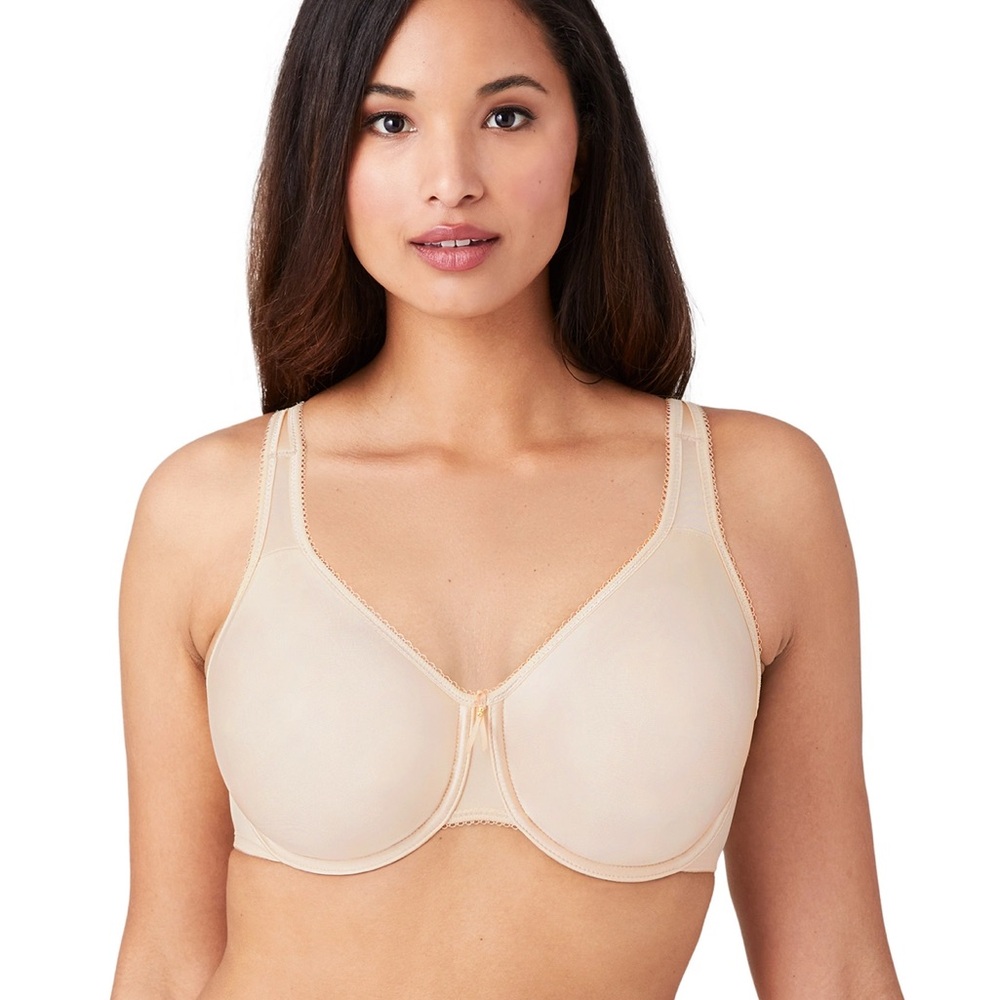 Wacoal NWT Basic Beauty Full Figure Seamless Underwire Bra Nude 34DDD
